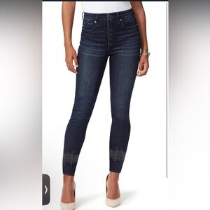 💎SAM EDELMAN | Street wear | Bedazzled |Dark Blue Skinny Jeans